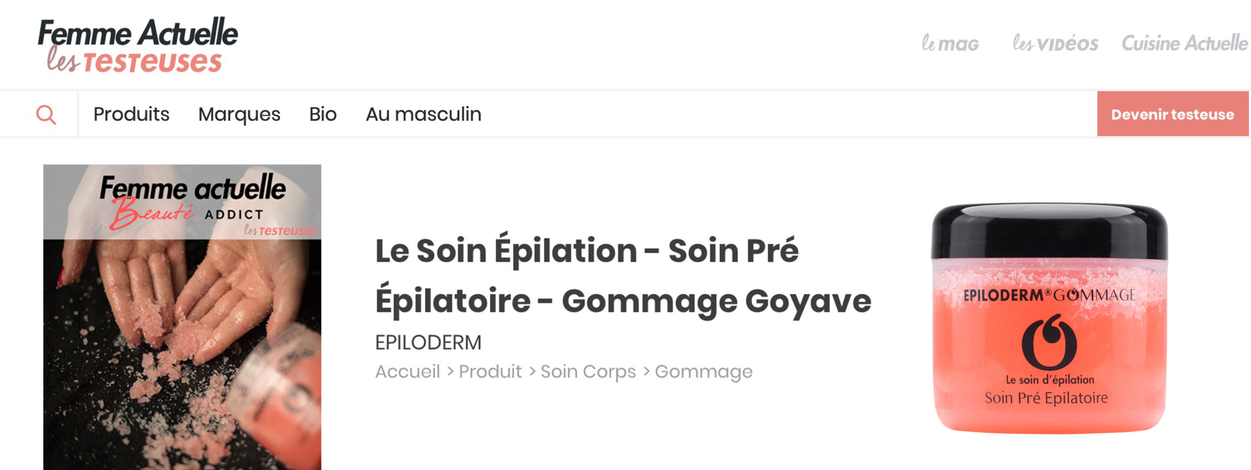 soin_épilation_pré épilatoire_gommage_goyave